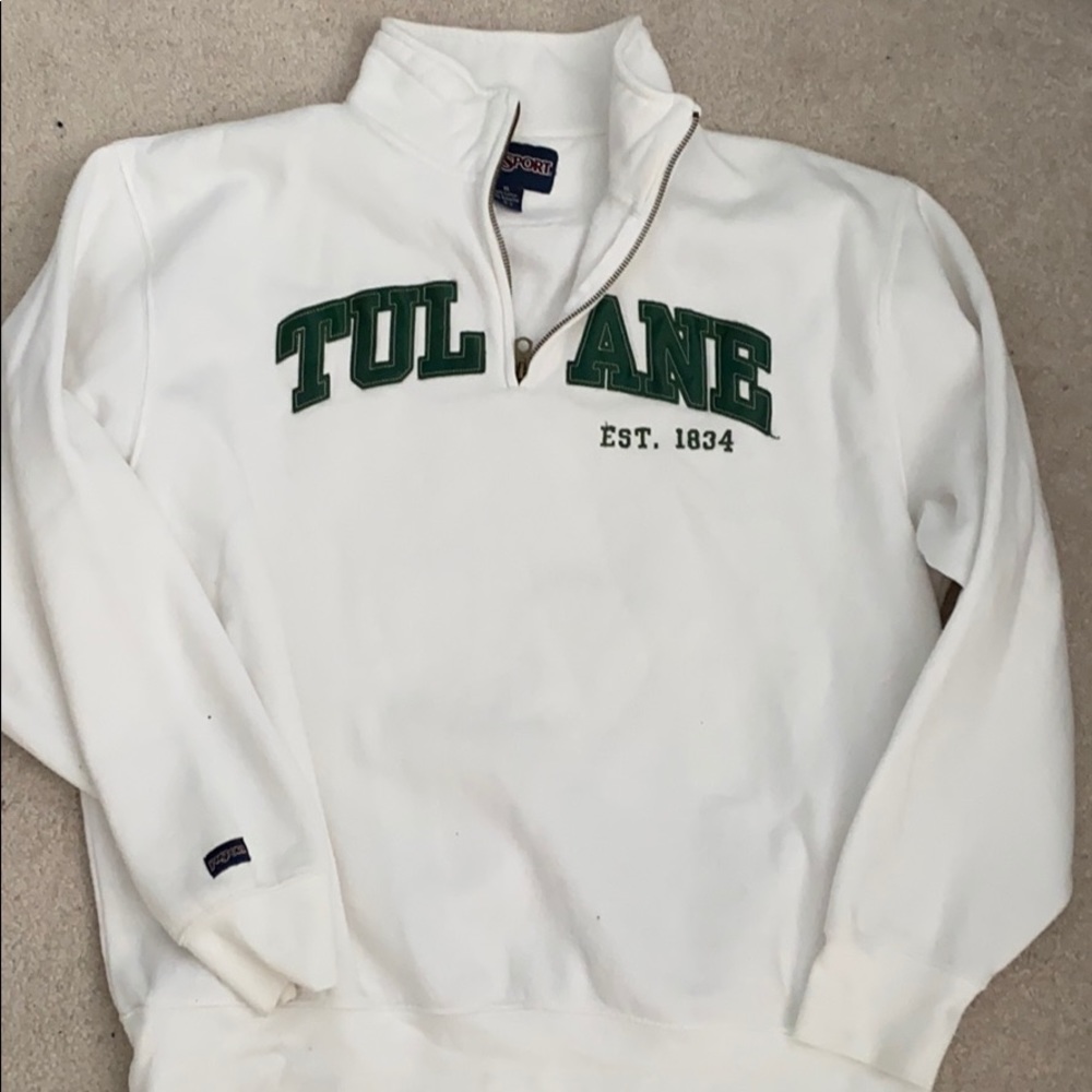 Tulane Quarter Zip, Size XL. Jansport.